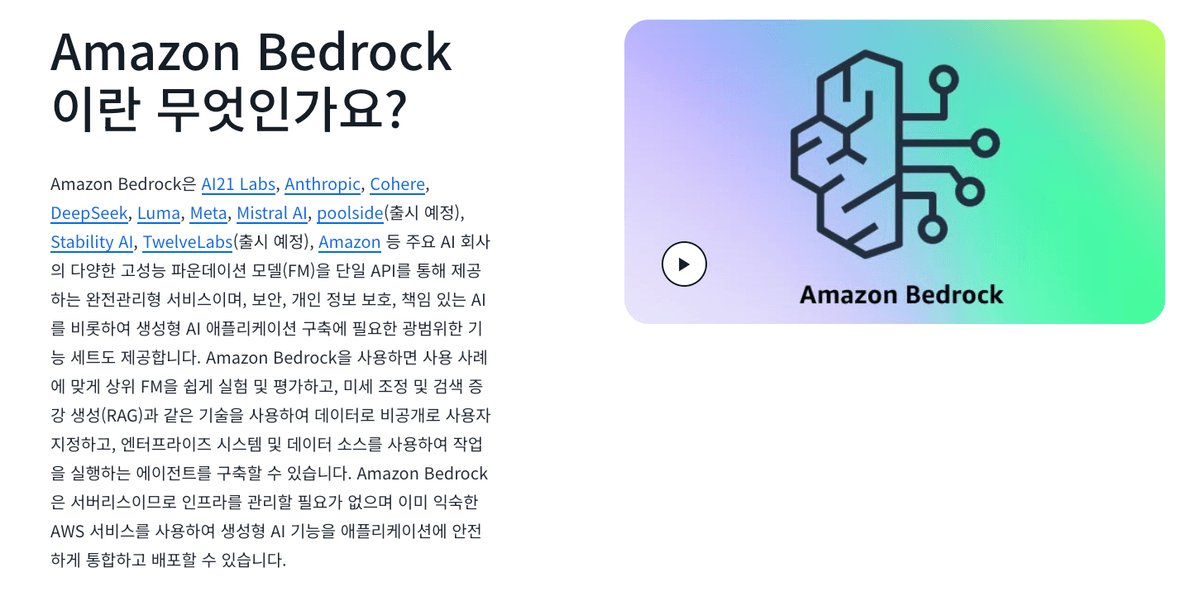 Amazon Bedrock