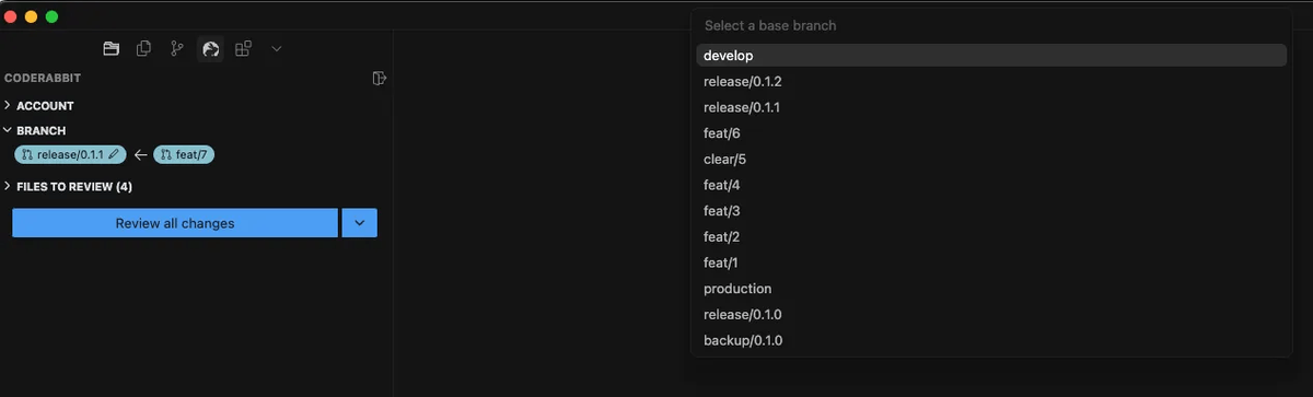 Target Branch 변경