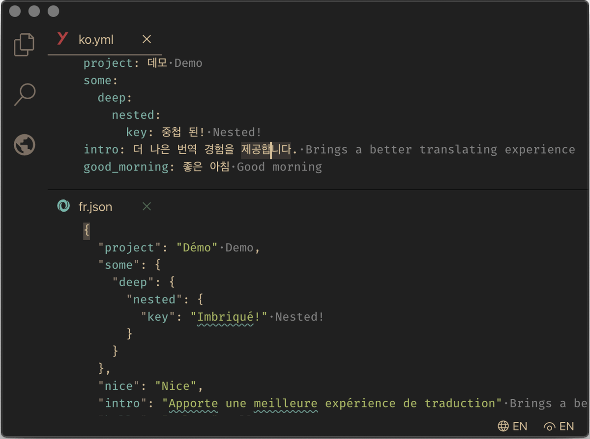 annotations for json and yaml